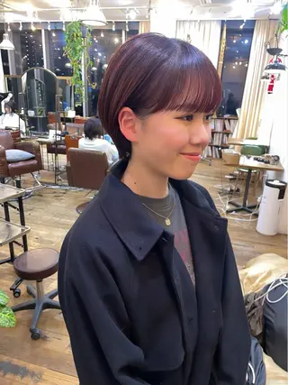 ショート 抜きっぱなしブロンド /ハイトーン/カナタのヘアスタイル