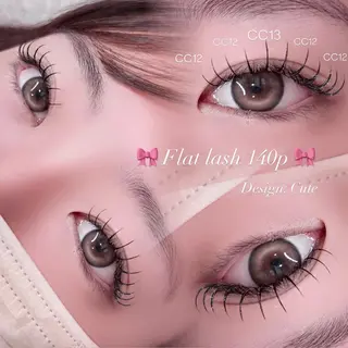 マツエク・マツパ 🎀束感/上下エク/ 𝙍𝙐𝘼 🎀のマツエク・マツパデザイン