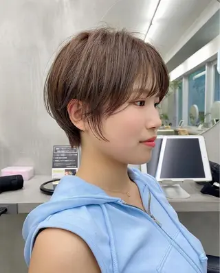 ショート カラー 👑ボブはお任せ ミヤノ👑のヘアスタイル