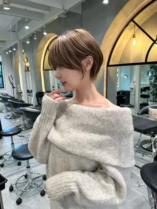 ショート 縮毛矯正/レイヤー taiga🧡のヘアスタイル