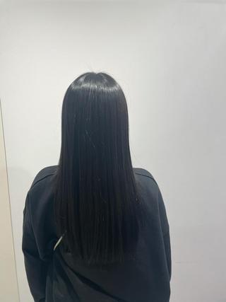 ロング 笠原未稀/カット・ ブリーチ無しカラーのヘアスタイル