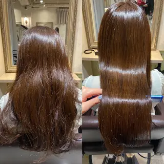 セミロング パーマ 今話題の艶髪矯正 美艶カラー/FUKAのヘアスタイル