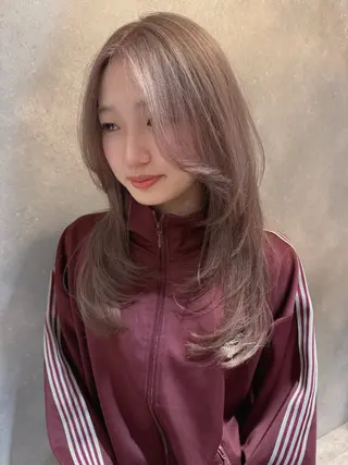 セミロング 【⭐️レイヤーカット 髪質改善⭐️】長谷川のヘアスタイル