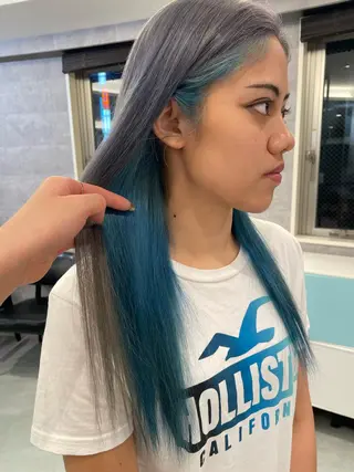 カラー 艶髪ハイトーンカラー kana♡のヘアスタイル