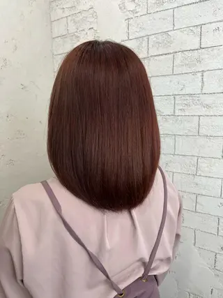 ミディアム カラー 🪽髪質改善縮毛矯正 🤍MIU🤍のヘアスタイル