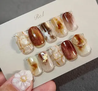 ネイル モチの良さ◉ フィルインネイル♡のネイルデザイン