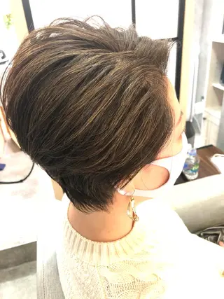 ショート お母さんの白髪対策 ・白髪染め/松田直敏のヘアスタイル