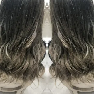 ロング カラー ヘアアレンジ See by merのマツエク・マツパデザイン