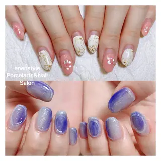 ミディアム ネイル 🐾enen style 🐾のネイルデザイン