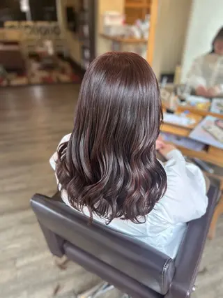 セミロング カラー 井上 花音のヘアスタイル