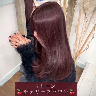 ロング カラー 透明感カラー×小 顔レイヤー♡ヒデさんのヘアスタイル