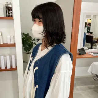 ショート パーマ 🤍似合わせパーマ 奥田沙耶🫧のヘアスタイル