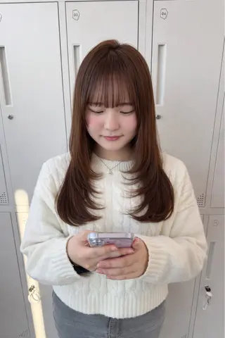 ロング 河村 優花のヘアスタイル