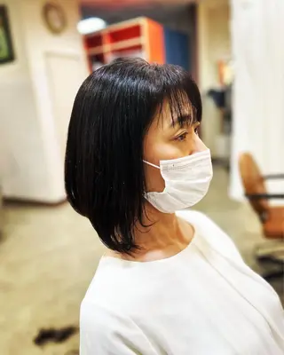 ミディアム 水田 誠貴のヘアスタイル