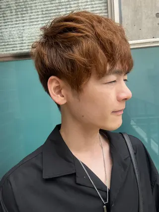 ミディアム カラー パーマ ヘアアレンジ メンズ キッズ ネイル マツエク・マツパ アイブロウ 久木原 ゆりのヘアスタイル