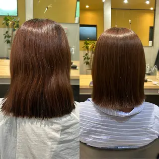 ショート パーマ hubhair レイヤー/透明感のヘアスタイル