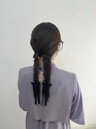 ロング ヘアアレンジ 大羅 海比のヘアスタイル