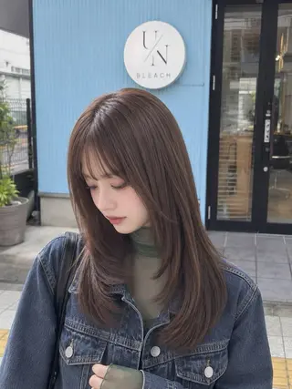 ロング カラー 《髪質改善 UN BLEACH》のヘアスタイル