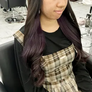 ロング カラー ヘアアレンジ Endearing 🌟銀座のヘアスタイル