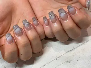 ネイル 韓国/ワンホン/長さ 出しつけ放題🎀のネイルデザイン