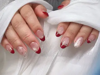 ミディアム パンダ ネイルのネイルデザイン