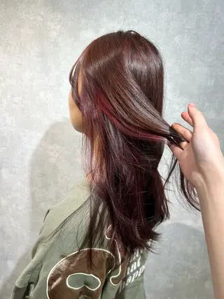 ロング カラー 𝐒𝐇𝐔𝐑𝐈 🦋艶カラー🦋のヘアスタイル