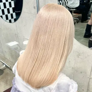 ミディアム 🤍ムラ修正ブリーチ 🤍原宿/YUUのヘアスタイル