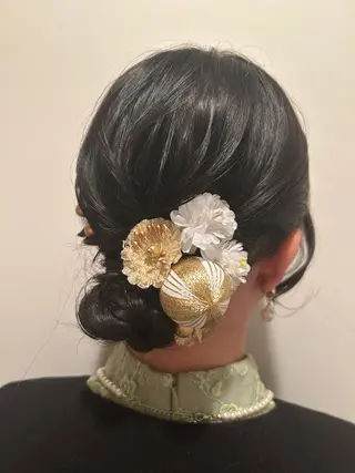 セミロング ヘアアレンジ T Ayaのヘアスタイル