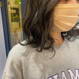 ミディアム カラー きよはらちさき🍑 柔らかカラー🌱🫧のヘアスタイル