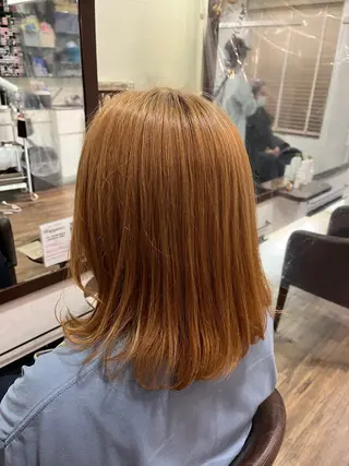 セミロング カラー enn 髪質改善🩷 曽根依咲のヘアスタイル