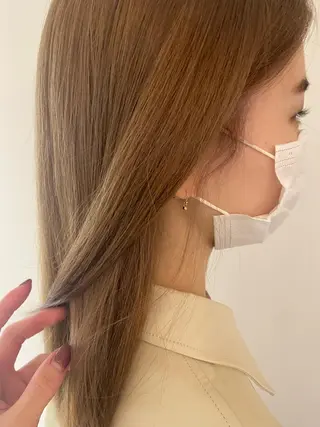 ロング サトウ ナナのヘアスタイル