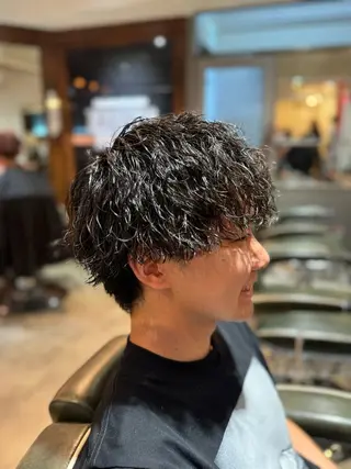 ショート パーマ 【⭐️men's限定 ⭐️】平田雅暉のヘアスタイル