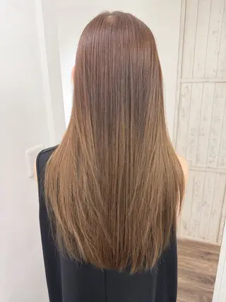 ロング カラー ハイライト⭐️上野 高広のヘアスタイル
