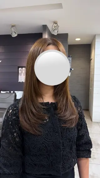 ロング カラー レイヤーカット🎀 よしいあまねのヘアスタイル