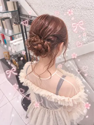 ヘアアレンジ 透明感カラー🤎 静岡/💖ヘアセットのヘアスタイル