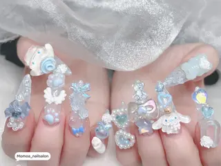 ネイル MoMoA Nail ネイル長さ出し専門店のネイルデザイン