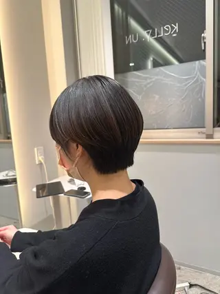 ショート カラー 髪質改善ストレート 中林優太のヘアスタイル