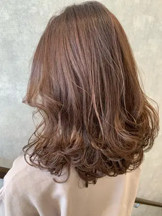 セミロング カラー HAREru. モデル募集【戸塚】のヘアスタイル