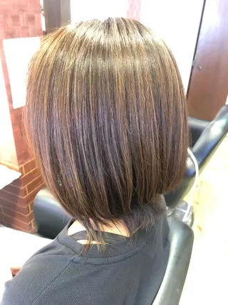 ミディアム カラー 織田 英之のヘアスタイル