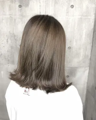 セミロング カラー パーマ 【透明感×レイヤー】 🍃RIKU🍃のヘアスタイル