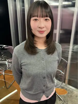 セミロング haruka /透明感カラーのヘアスタイル
