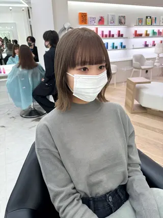 ロング カラー NANO/ ブリーチ×レイヤーのヘアスタイル