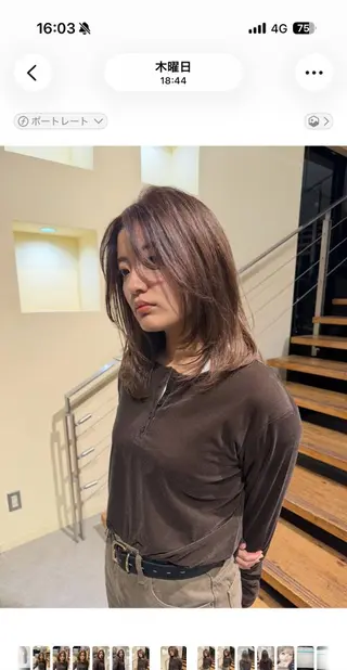 ミディアム Miyako. 透明感カラー🫧のヘアスタイル