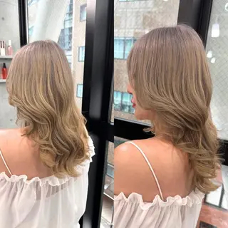 セミロング カラー Endearing 銀座/レイヤーカットのヘアスタイル