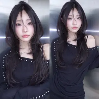 セミロング 上村 光希のヘアスタイル