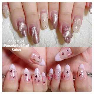 ミディアム ネイル 🐾enen style 🐾のネイルデザイン