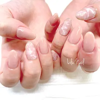 ネイル モチの良さ◉ フィルインネイル♡のネイルデザイン