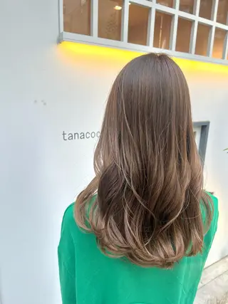 ロング カラー 草野ゆずき⌇縮毛矯正 ⌇Wカラー⌇レイヤーのヘアスタイル
