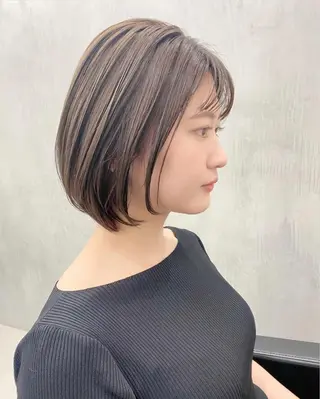ショート カラー 👑ボブはお任せ ミヤノ👑のヘアスタイル