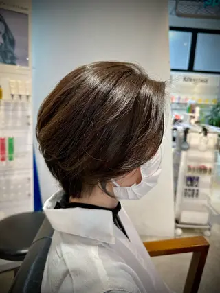ショート カラー 関内/メンズ/ パーマ/Hosakaのヘアスタイル